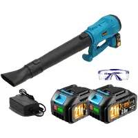 OEM Soplador de hojas, con 6 niveles de potencia, motor sin escobillas y 2 baterías