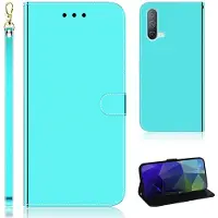 Lux-Case Funda abatible Espejo OnePlus Nord CE 5G - Cian