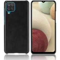 Lux-Case Funda de prestigio - Samsung Galaxy M12 / A12 5G - Negro