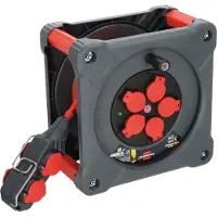 Brennenstuhl KC 3210 5, Negro, Rojo, Plateado, Acero, 5 tomas de corriente, Tipo F, Tipo F, Conexión directa