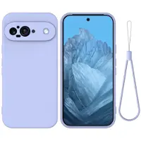 Lux-Case Funda de silicona líquida mate Google Pixel 9 - Morado