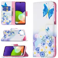 Lux-Case Funda abatible Wonderland Samsung Galaxy A22 4G - Mariposa Y Flor