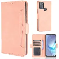 Lux-Case Funda de piel de estilo moderno para Motorola Moto G50 - Rosa