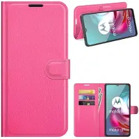 Lux-Case Funda abatible clásica Motorola Moto G30 / G10 - Rosa