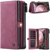 Lux-Case Cartera CaseMe Samsung Galaxy S21 2 en 1 - Roja