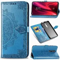 Lux-Case Funda Mandala Xiaomi Redmi K20 Pro Flip - Azul