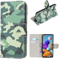 Lux-Case Funda abatible Wonderland Samsung Galaxy A22 4G - Camuflaje