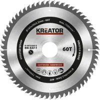 Kreator 1. Disco de sierra circular, 185 mm, 2,2 mm de grosor, 60 dientes - Agujero de 30 mm