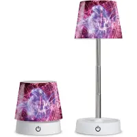 Gilde Harry Potter, Tischleuchte (LED), rund, Expecto Patronum, Hermine Granger, Otter, Kunststoff, Metall, pink, VE 3 Höhe: 28.00 cm Breite: 10.50 cm Tiefe: 10.50cm 81742