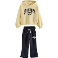 Superdry Conjunto navy / amarillo