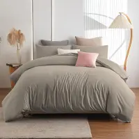 Merkloos Juego de funda de edredón de microfibra, 240 x 220 cm, con dos fundas de almohada de 80 x 80 cm, con cierre de cremallera, juego de 2 unidades