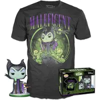 Funko POP! Camiseta Y Figura Exclusiva Villanas Maléfica Disney