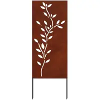 vidaXL - Malla protectora para jardín, color óxido, 50 x 140 cm, resistente a la intemperie, acero
