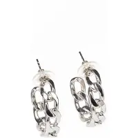 Addicted Pendientes 'Sekhmet orecchini a cercio catena placcati argento 925' platino