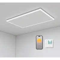 Quality Heating Panel infrarrojo para WLAN, serie QH-HL, con iluminación LED, dimensiones 63 x 128 cm, 840 vatios
