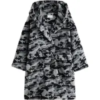 Next Albornoz gris / gris claro / negro