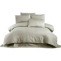 L'essentiel Maison , Lilyum - Cappuccino, Juego de sábanas para cama King-Size (francés), 70% POLIÉSTER / 30% ALGODÓN, color cappuccino, 240 x 220 cm