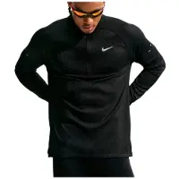 Nike - AF Stride Half Zip Midlayer - Camiseta de running size S, negro