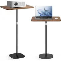 OEM Escritorio de pie con ajuste de altura, de 46 a 120 cm, móvil, con soporte para portátil, color negro