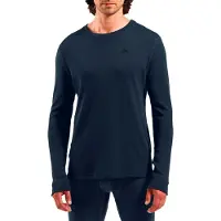 Odlo - Ropa interior térmica - Merino 260 Baselayer Top Crew Neck M Dark Sapphire de Lana - Talla XL - Azul marino