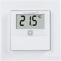 Homematic Sensor de temperatura y humedad con pantalla, para uso interior, 1 unidad.