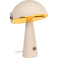 Lucide BARONE - Lámpara de mesa – color crema, 38 cm, 52 cm