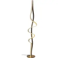 Lucide LAMBADA - Lámpara de pie - LED regulable - 1x38W 2700K - dorado mate / latón | Premium