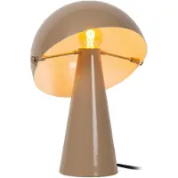 Lucide BARONE - Lámpara de mesa – color taupé, 23 cm, 34 cm