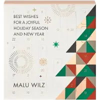 Malu Wilz Calendario de Adviento Beauty Calendario de Adviento con 20 Ampollas de Principios Activos 3 Highlights de Maquillaje y Pulverizador para Ampollas 24
