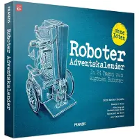 Franzis 67161 Robot Calendario de Adviento en 24 Días para Construir tu Propio Robot con Ruedas sin Soldar para Niños a partir de 10 Años