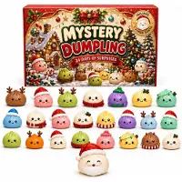 Generisch Calendario de Adviento 2026 con Squishy Lindo Dumpling Squishy Calendario de Adviento Blanco