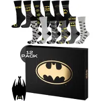 Soxo Batman Calendario de Adviento Hombre Navidad Calcetines para Hombre Oscuras Sorpresas