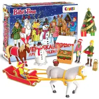 Craze Juguete CALENDARIO DE ADVIENTO Mercado navideño BIBI Y TINA Calendario de Adviento de juguete para niñas Calendario navideño con figuras de juego
