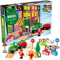 BRIO World 36165 Calendario de Adviento Casa Navideña Calendario para Niñas y Niños desde 3 Años Regalo Mágico