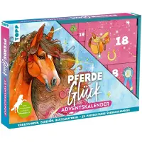 Generisch Felicidad equina El calendario de adviento creativo 24 sorpresas para los amantes de los caballos Caja grande 5 cm con 24 cajitas pequeñas