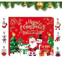 Generisch Calendario de Adviento navideño DIY pulsera ajustable con dijes como cuenta atrás