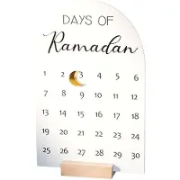 Generisch Calendario de Cuenta Atrás Festivo Decoración de Escritorio Adviento Herramienta Familiar Basada en la Fe