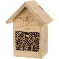 Markenlos Hotel para abejas - 17x23x12 cm. Hotel para insectos