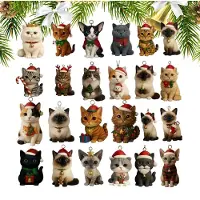 Generisch Calendario De Adviento Con Figuras De Gatos 24 Días Cuenta Atrás Navideña