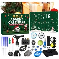 Generisch Calendario de Adviento de Golf 2026 Calendario de Adviento con 24 Casillas Accesorios de Golf Útiles en el Calendario de Adviento