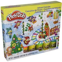 Play-Doh b21999 Plastilina Juguete Calendario de Adviento Navideño Incluye 5 Botes de Colores