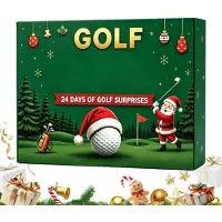 Generisch Calendario de Adviento Navideño Golf 24 Días Cuenta Atrás Equipo de Golf Práctico