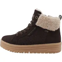 Tom Tailor Botines con cordones kitt / marrón oscuro