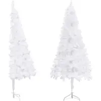 Syfax Árboles de Navidad artificiales PVC, Steel White