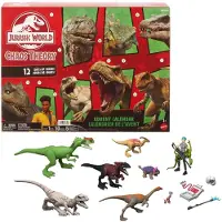Mattel Jurassic World Teoría del Caos Calendario de Adviento Exclusivo con 12 Puertas 12 Días Llenos de Sorpresas Smoothie y 8 Figuras Adicionales