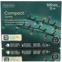 EDM Luces para árbol de Navidad, coloridas, IP44, 11 metros