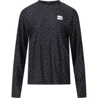 Eivy - Ropa interior térmica mujer - Versa Loose Fit Top Black Leopard de Lana - Talla M - Gris
