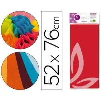 OEM Papel de seda, diámetro de 0,60 metros, longitud de 10 metros, 50 g/m², color azul/amarillo