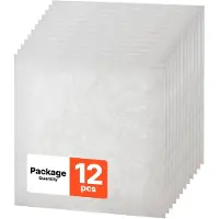 OEM Paneles de techo de PVC, 605x605 mm, 12 unidades, aspecto de mármol, color blanco