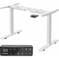 OEM Escritorio eléctrico, con ajuste de altura, de 2 secciones, de 72 a 120 cm, color blanco